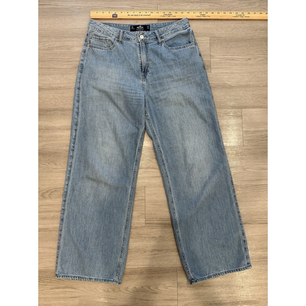 Hollister High Rise Vintage Baggy Jeans Denim Women's Size 11s 30x30‎